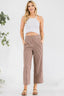 High Waist Gingham Straight Pants - L