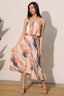 Cloud Wash Swing Midi Skirt - L