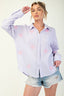 Embroidered Cotton Gauze Shirt - Lavender
