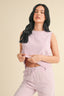 Mineral Wash Sleeveless Tank - Lavender