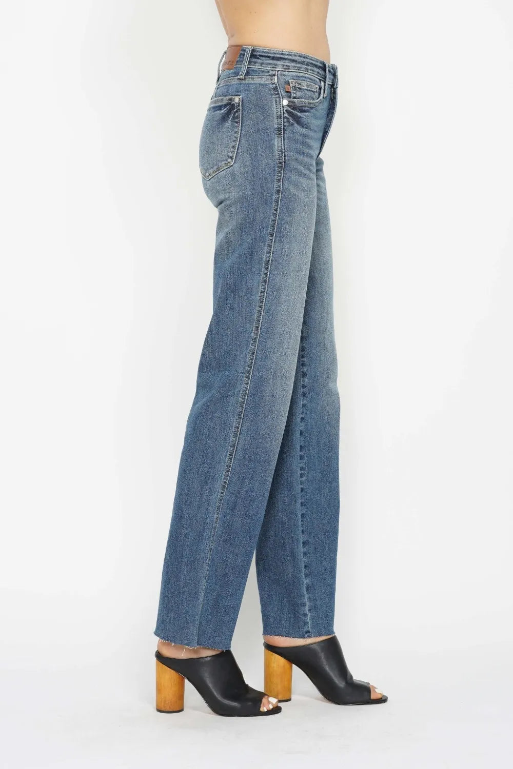 Tummy Control Classic Straight Leg Jeans -