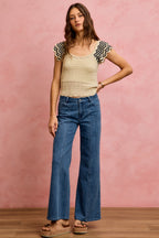 Flutter Sleeve Knit Top -