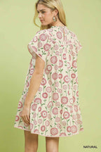 Floral Tiered Swing Babydoll Dress -