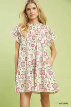 Floral Tiered Swing Babydoll Dress -