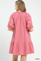 Cotton Gauze Tiered Dress -