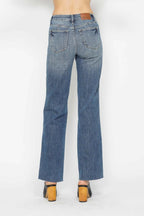 Tummy Control Classic Straight Leg Jeans -