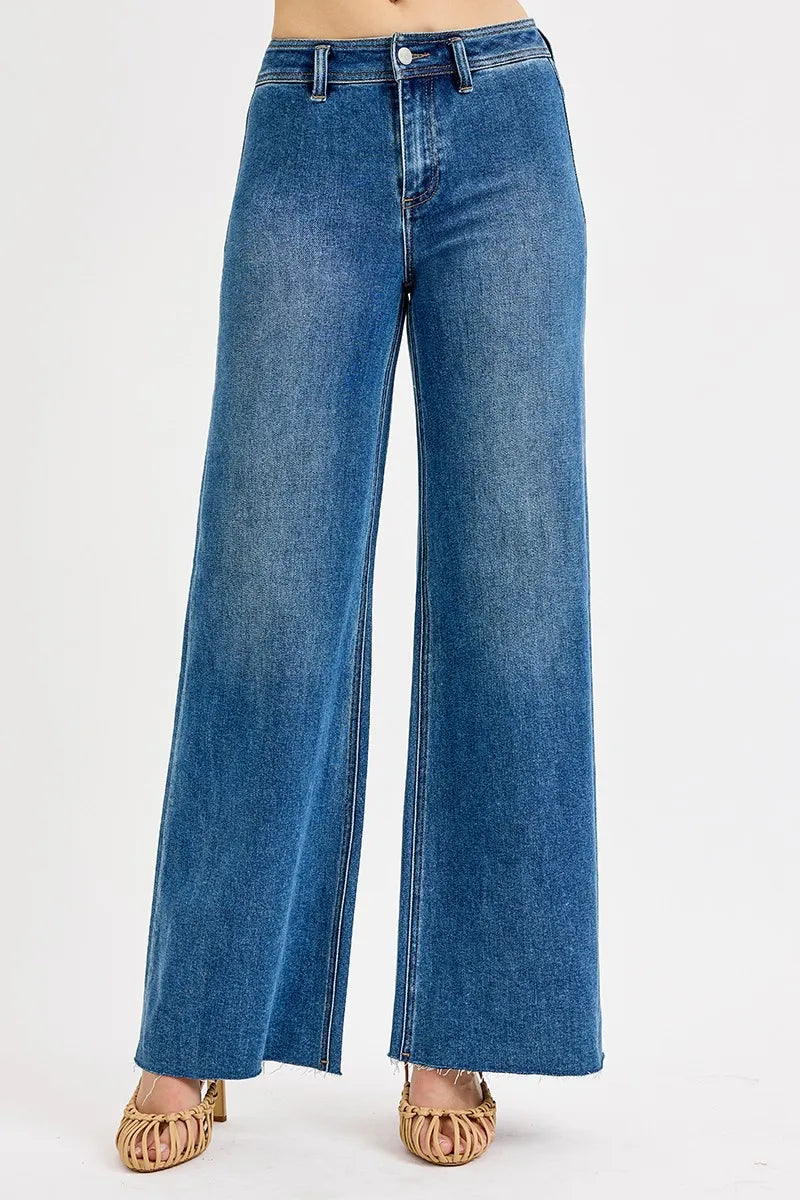 High Rise Wide Leg Denim Jeans Secondary image