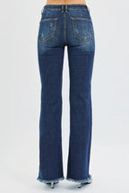 Mid Rise Tummy Control Flare Jeans -