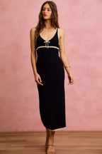 Sleeveless Knit Bodycon Maxi Dress -