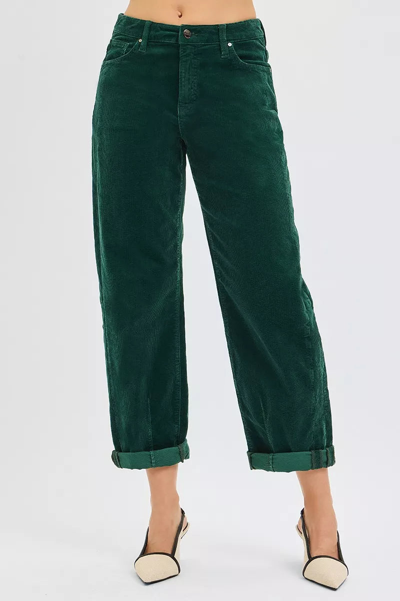 High Rise Barrel Corduroy Pants Secondary image