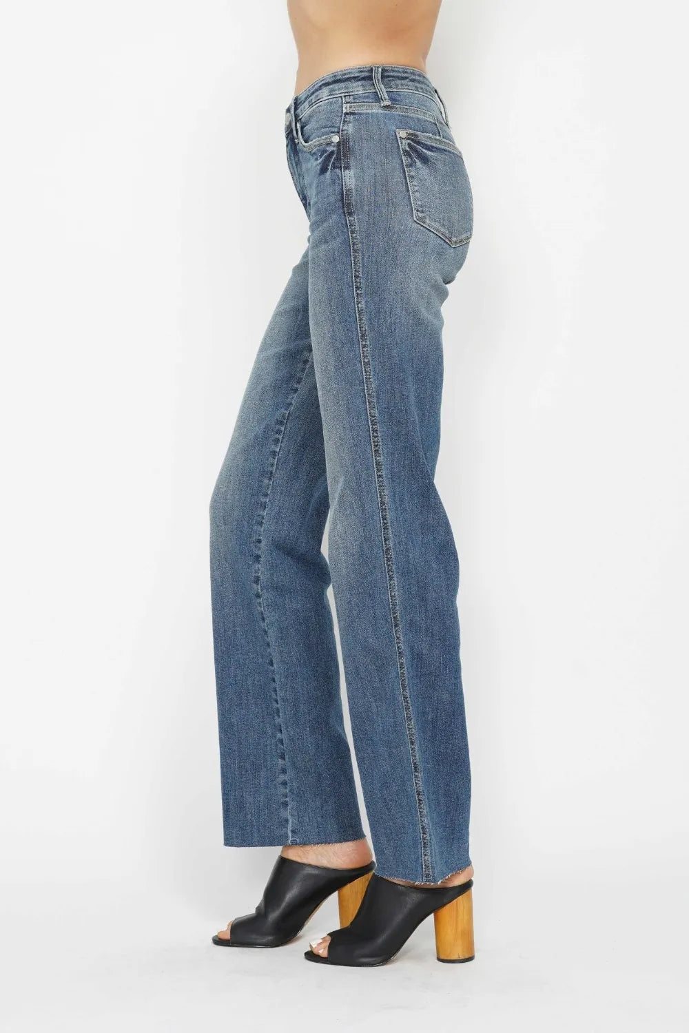 Tummy Control Classic Straight Leg Jeans -