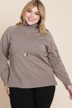 Soft Knit Turtleneck Sweater - 3XL