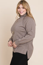 Soft Knit Turtleneck Sweater -
