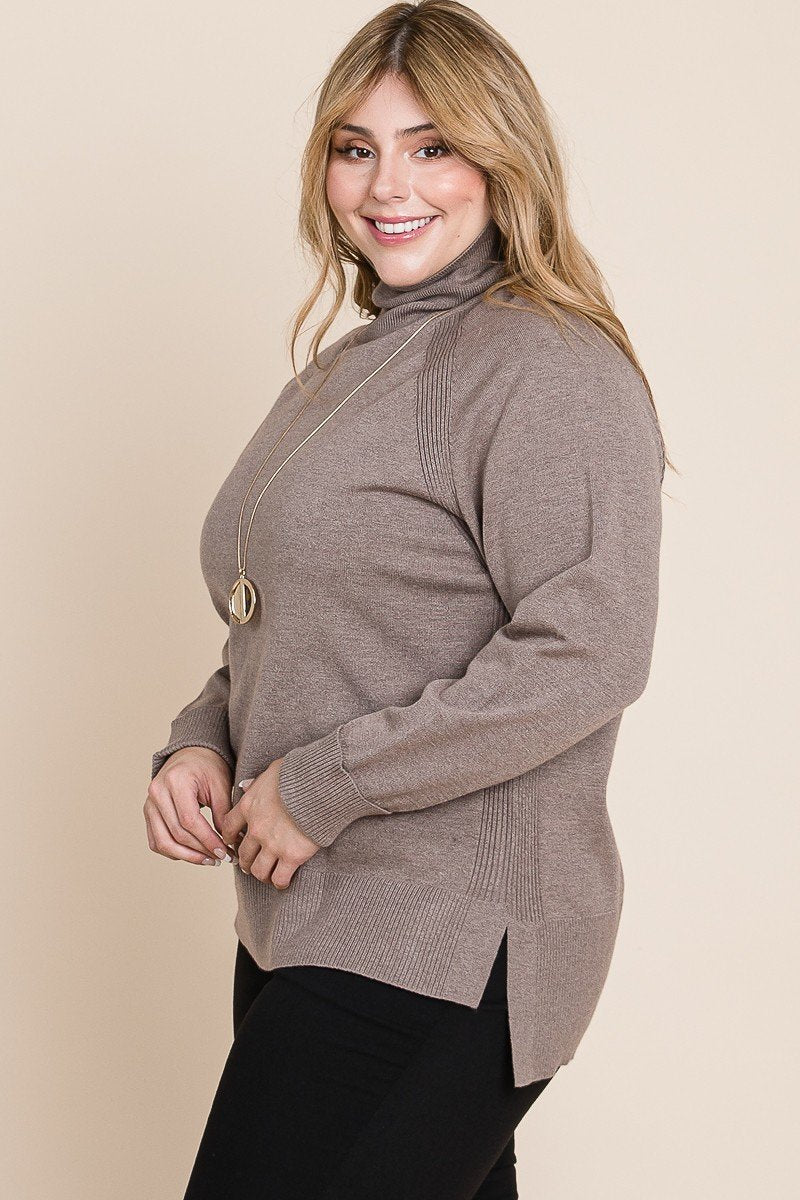 Soft Knit Turtleneck Sweater -
