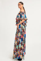 Off Shoulder Ruffle Skirt Set -