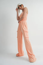 Strapless Wide Leg Jumpsuit -