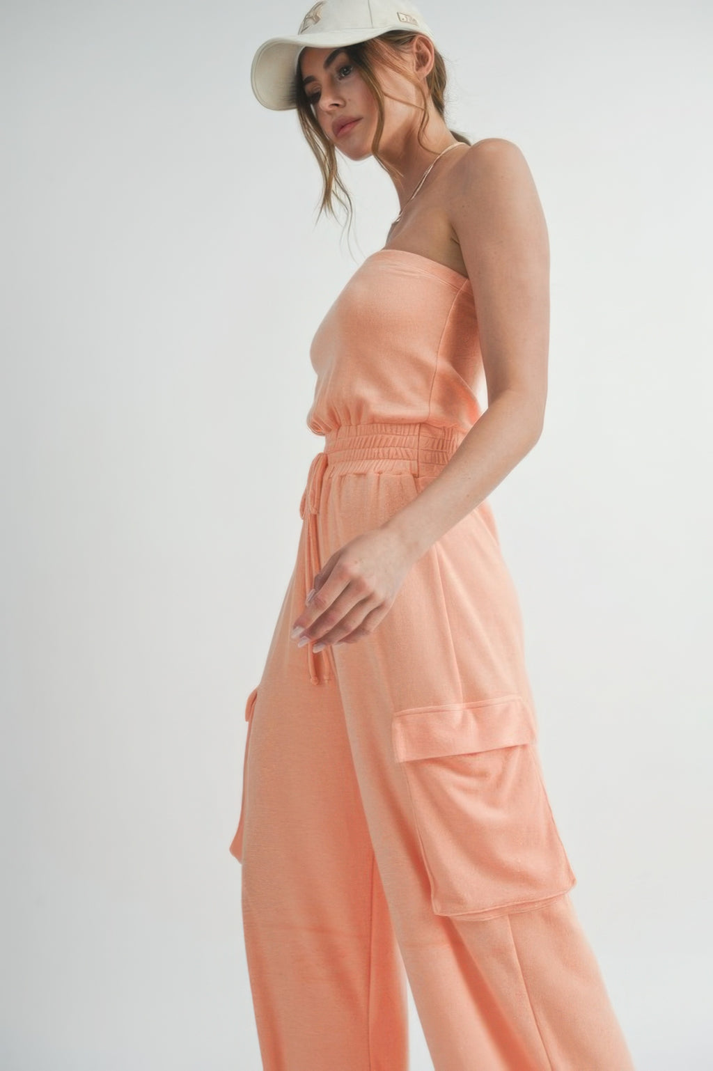 Strapless Wide Leg Jumpsuit -