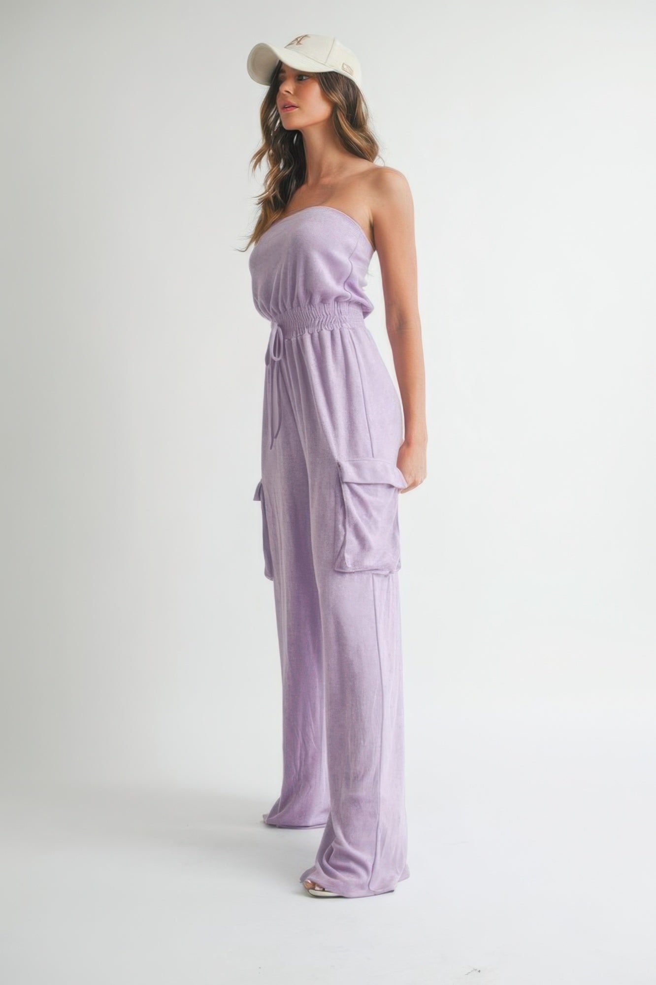 Strapless Wide Leg Jumpsuit -