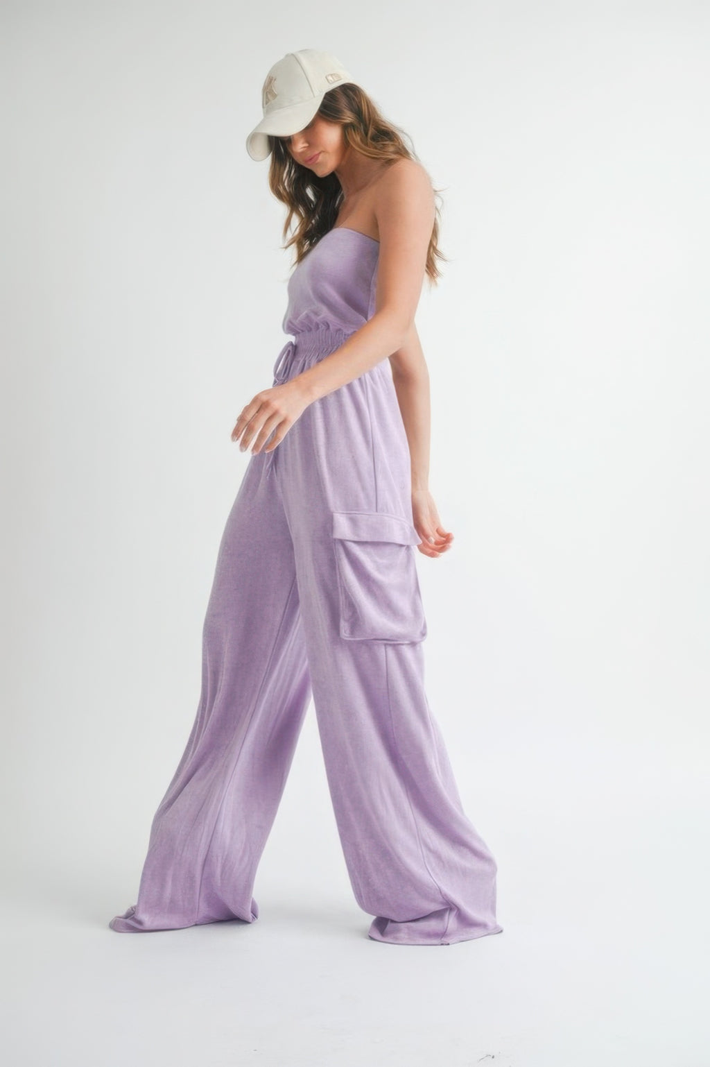 Strapless Wide Leg Jumpsuit -