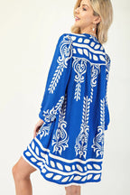Boho Tassel Tie Mini Dress -
