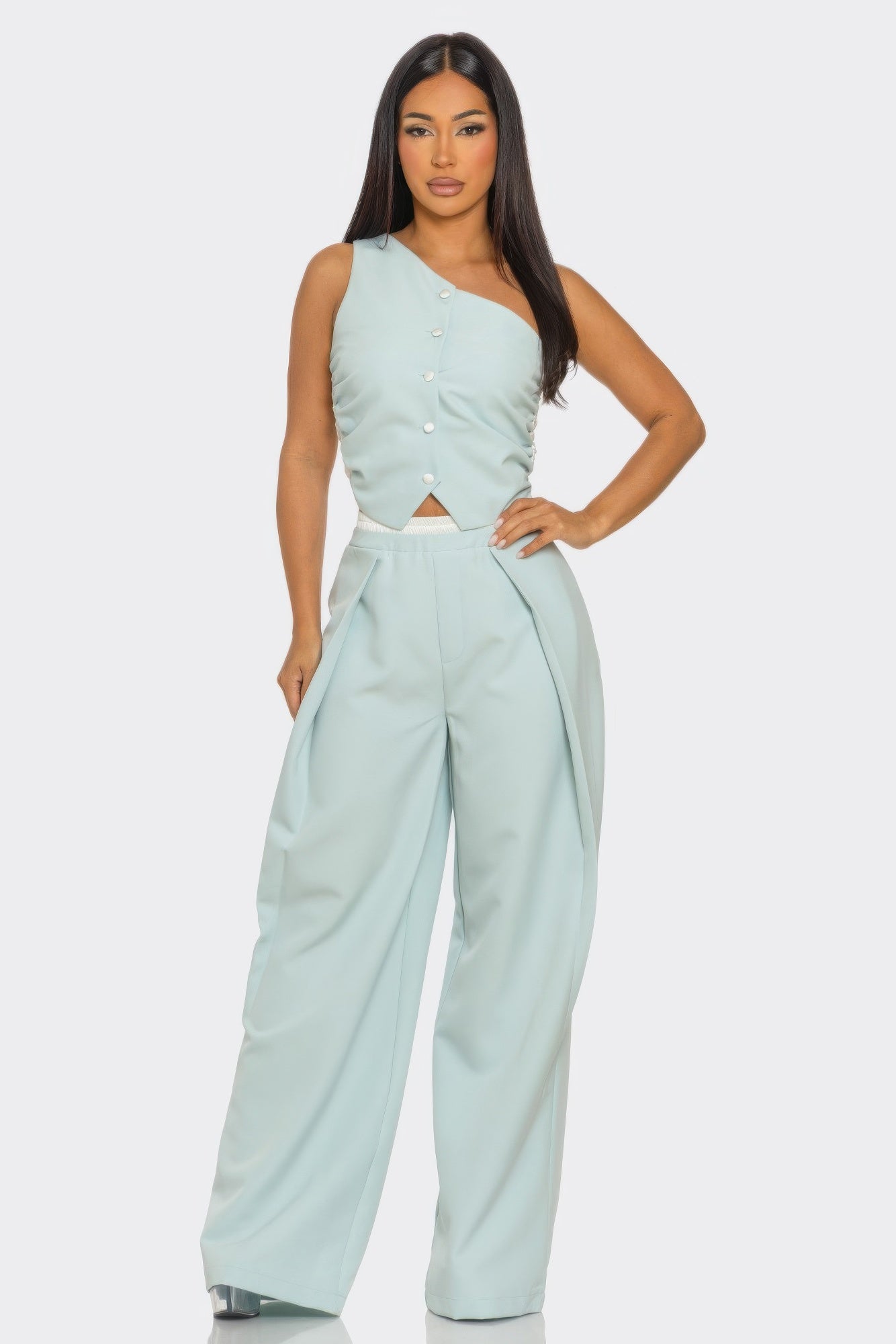 Cargo Crop Jacket Pants Set Secondary image