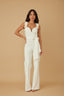 Intertwined Ring Strap Jumpsuit - L