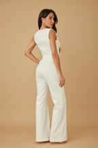 Intertwined Ring Strap Jumpsuit -