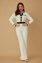 Button Trio Tailored Jumpsuit -