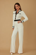 Button Trio Tailored Jumpsuit -