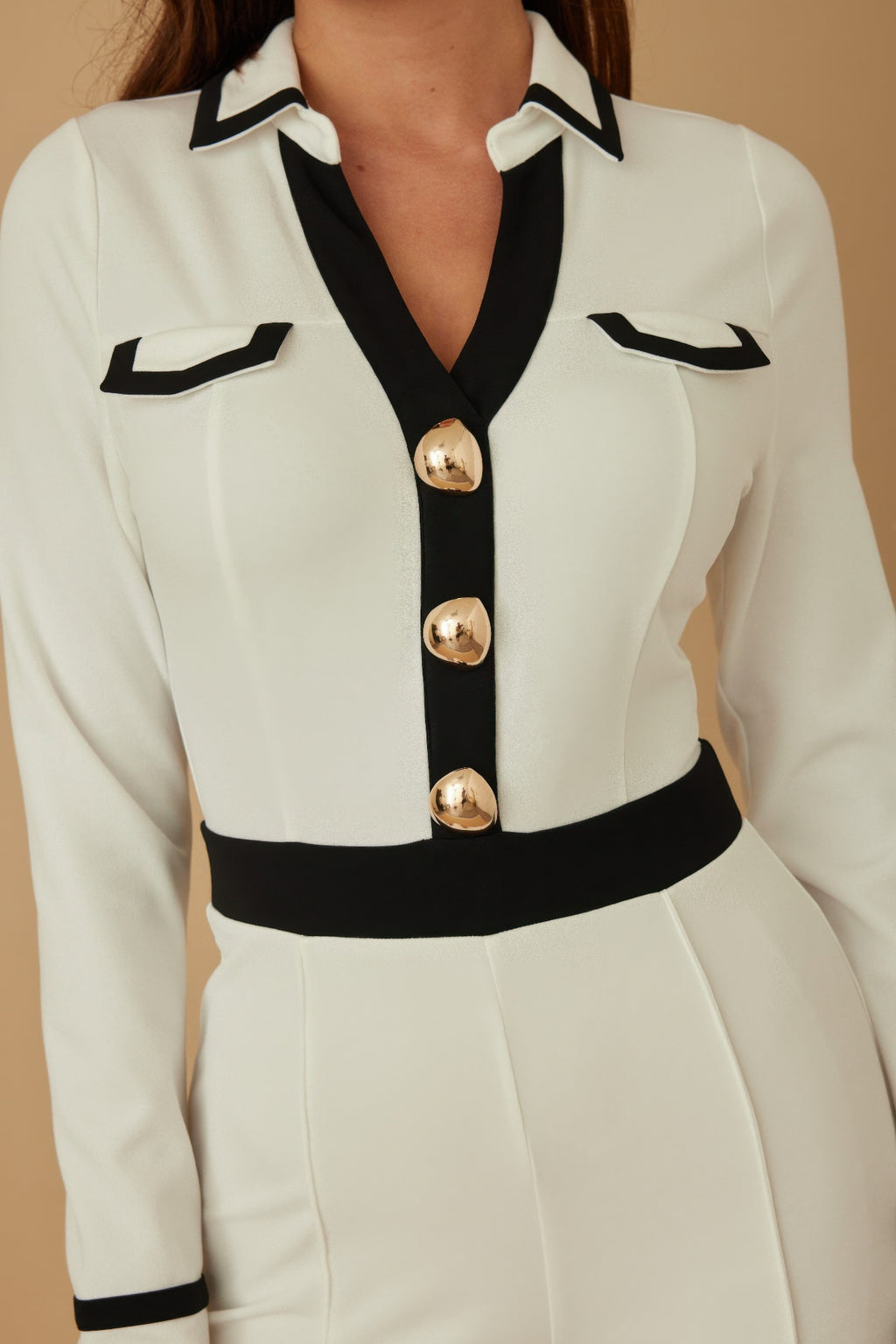 Button Trio Tailored Jumpsuit -