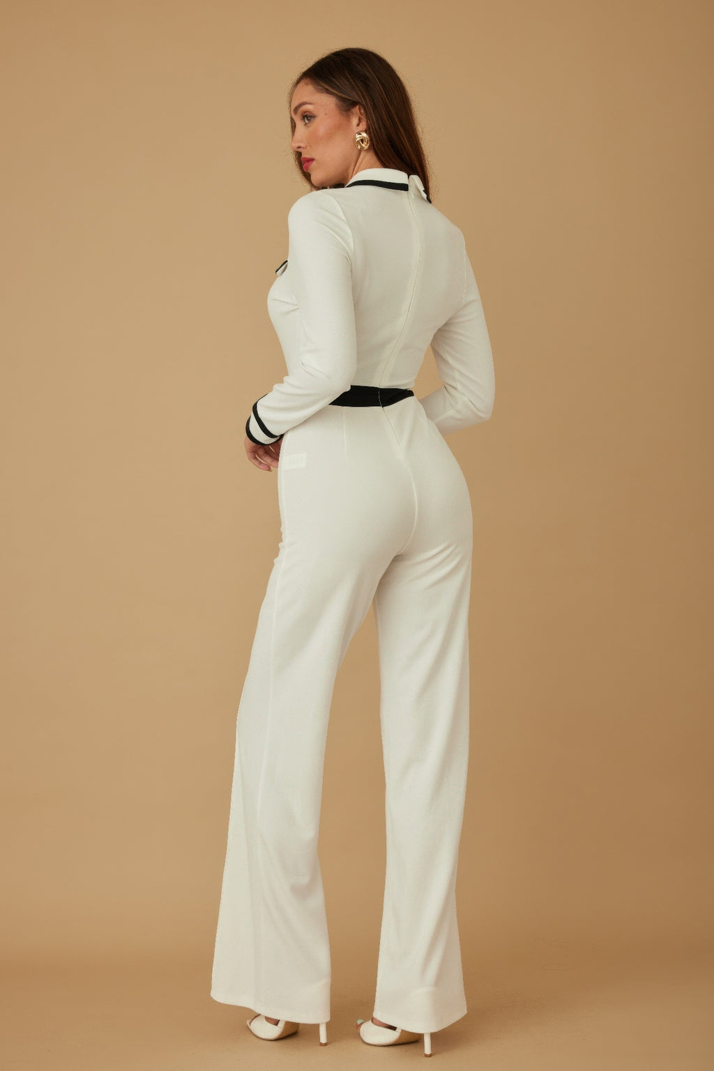 Button Trio Tailored Jumpsuit -