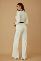 Button Trio Tailored Jumpsuit -