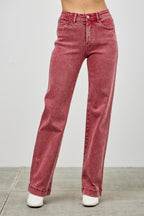 High Rise Vintage Straight Leg Jeans -