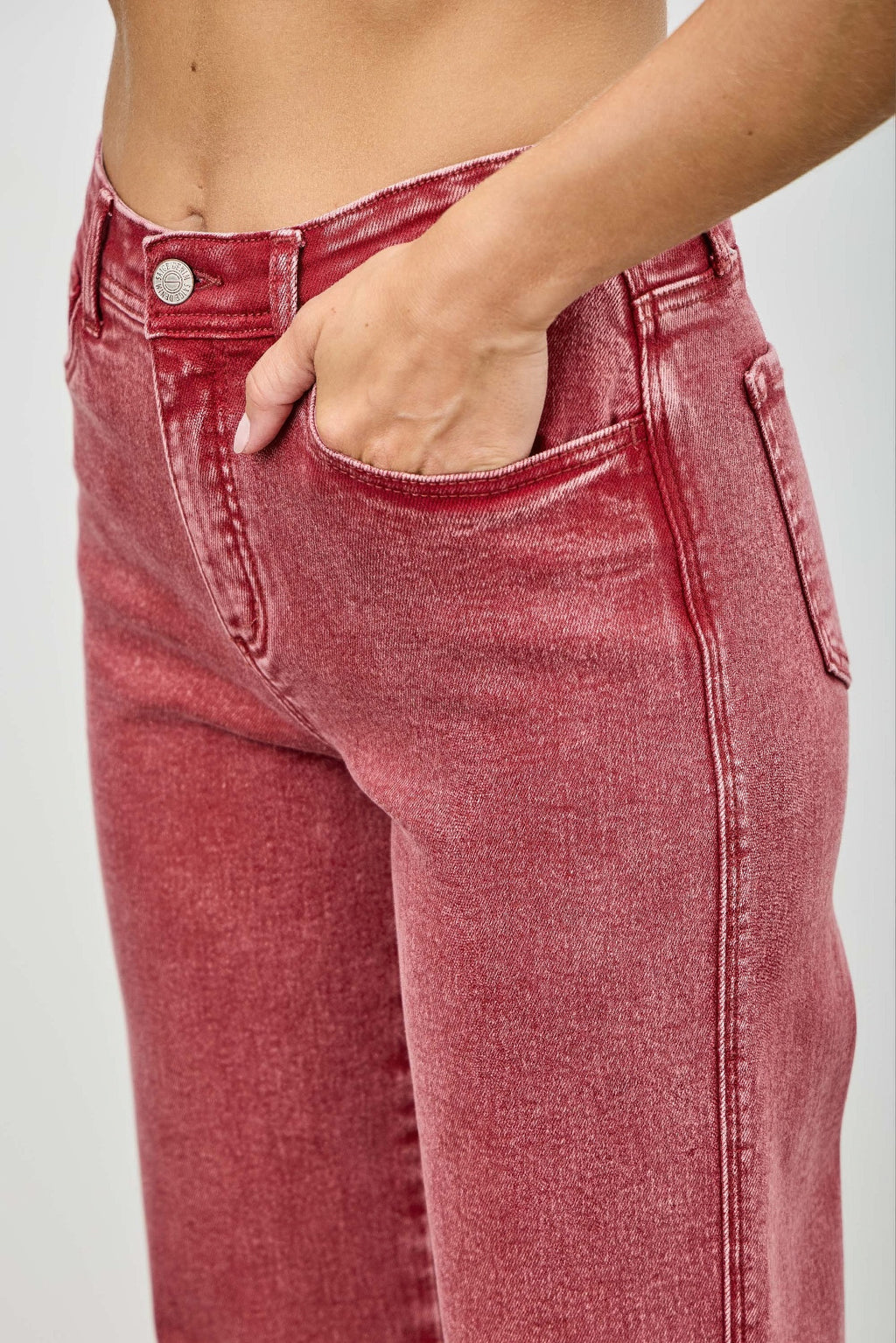 High Rise Vintage Straight Leg Jeans -