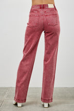 High Rise Vintage Straight Leg Jeans -
