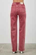 High Rise Vintage Straight Leg Jeans -