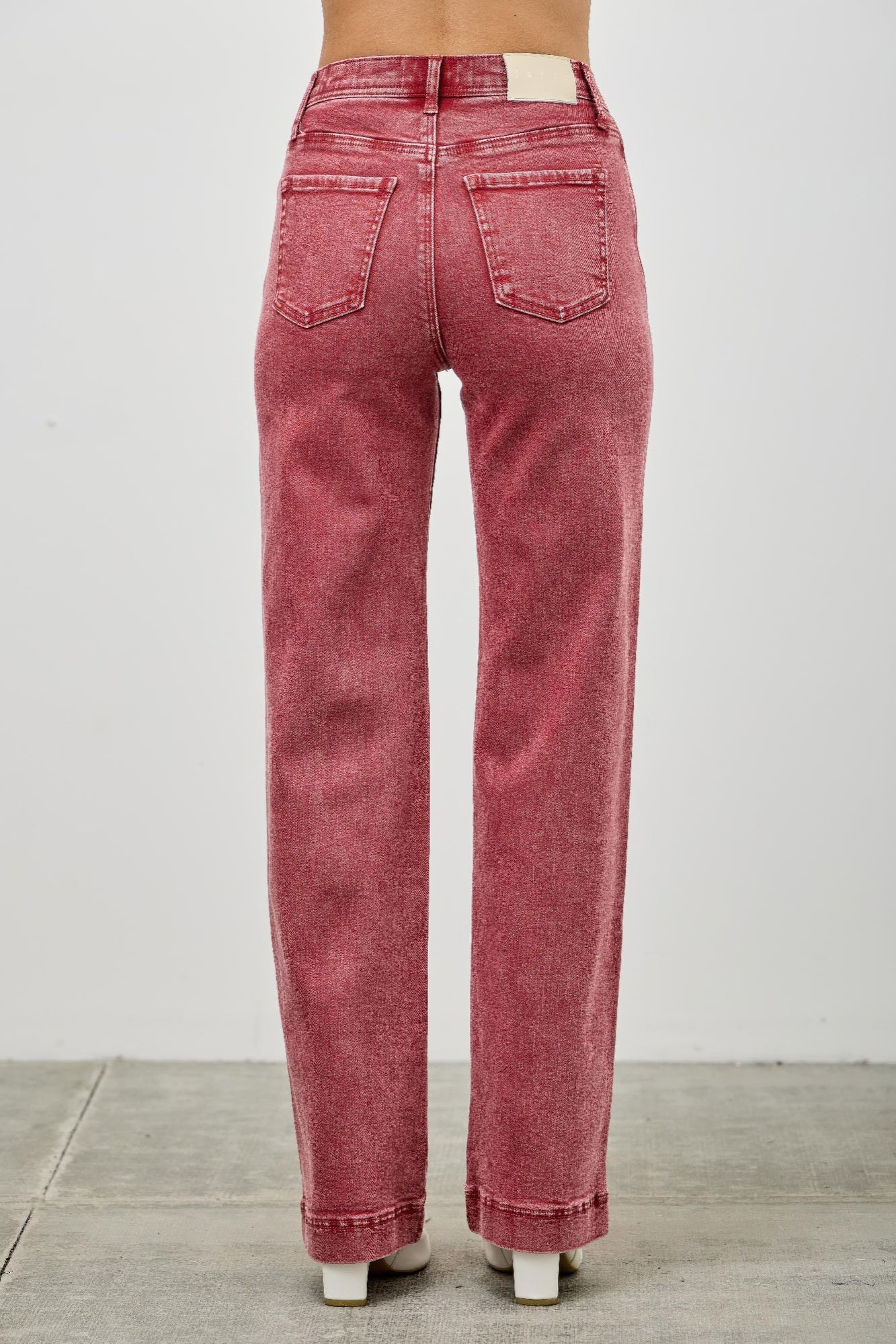 High Rise Vintage Straight Leg Jeans -