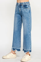 Tummy Control High Rise Crop Jeans -