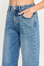 Tummy Control High Rise Crop Jeans -