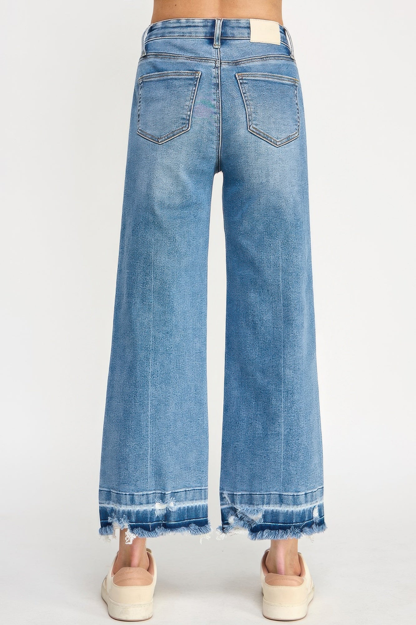 Tummy Control High Rise Crop Jeans -