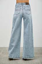 High Rise Classic Wide-Leg Jeans -