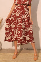 Leaf Midi Swing Lucca Skirt -