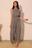 Sleeveless Wide Leg Night Meadow Jumpsuit - L