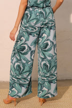Wide-Leg Pocket Chasing Petals Pants -