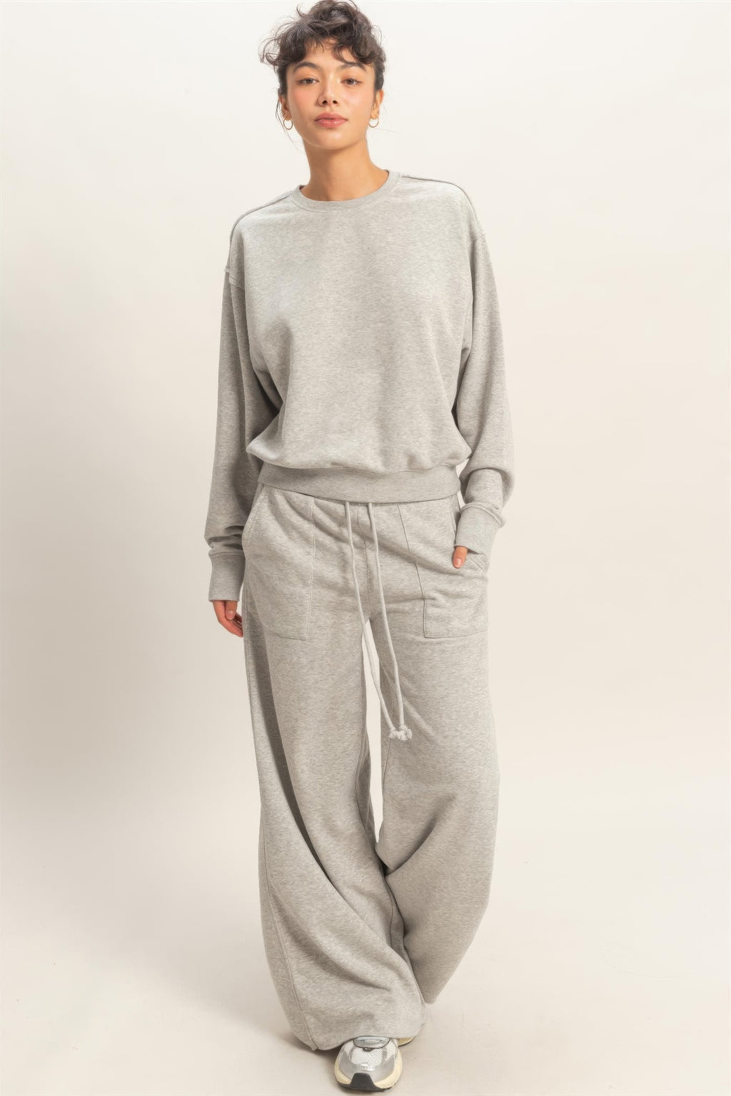 Burnout Raw Edge Sweatshirt -