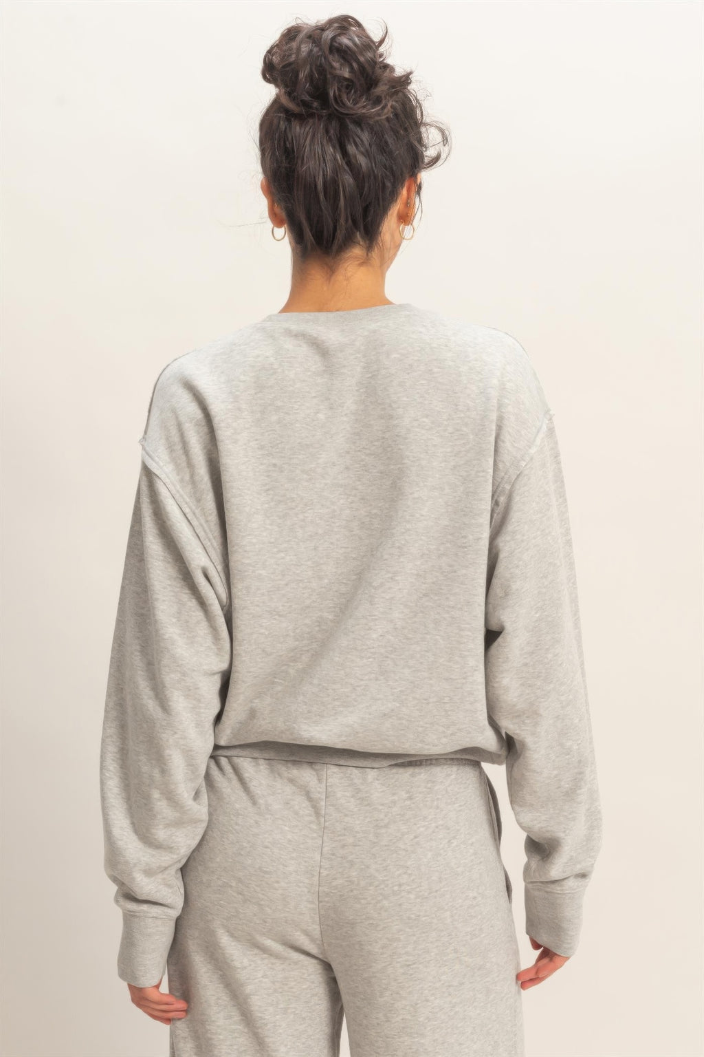 Burnout Raw Edge Sweatshirt -