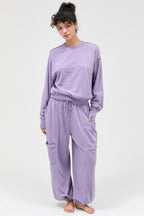 Burnout Raw Edge Sweatshirt -