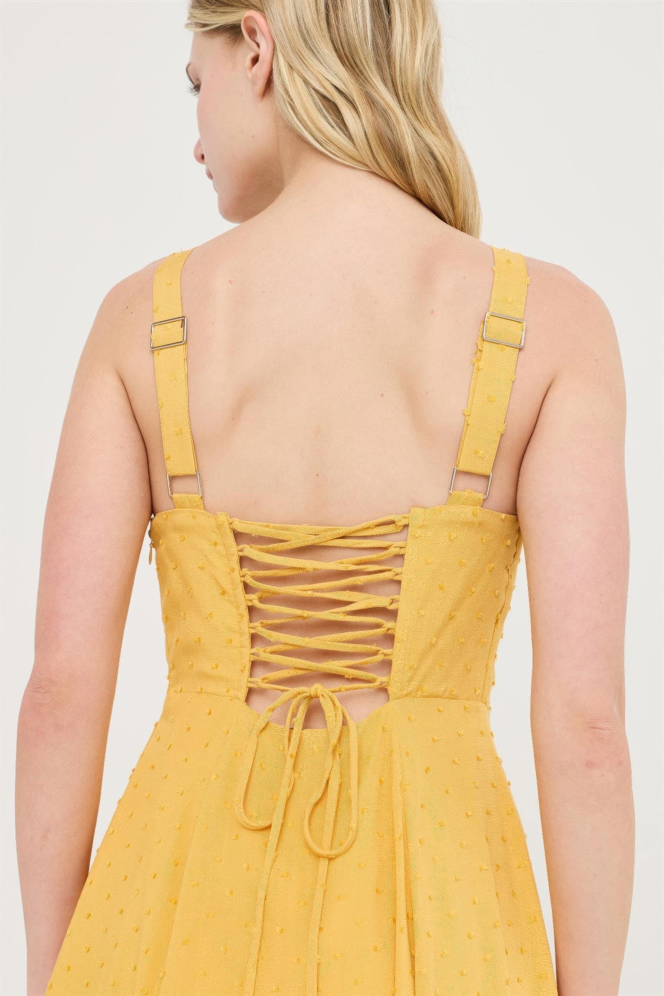 Boned Tie Back Maxi Dress -