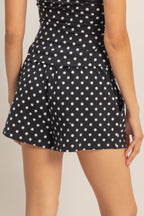 Polka Dot Drawstring Lounge Shorts -