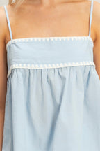 Scallop Trim Babydoll Cami Top -
